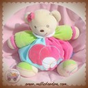 KALOO SOS DOUDOU OURS ECRU BOULE BLEU ROSE VERT RONDS