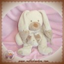 NICOTOY DOUDOU LAPIN ECRU ECHARPE BOUT BEIGE SOS