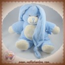 GIPSY SOS DOUDOU LAPIN BLEU ET ECRU GRANDES OREILLES