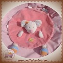 NATTOU SOS DOUDOU SOURIS LUNA ECRU PLATE RONDE ROSE PAPILLON