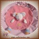 NATTOU SOS DOUDOU SOURIS LUNA ECRU PLATE RONDE ROSE PAPILLON