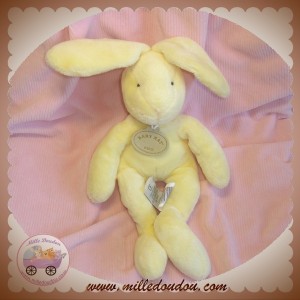 BABYNAT BABY NAT DOUDOU LAPIN ECRU JAUNE SOS