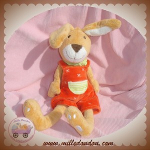 EGMONT TOYS SOS DOUDOU LAPIN SALOPETTE ORANGE