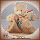 NOUKIE'S SOS DOUDOU OURS NOUKY MARIONNETTE INDIEN BEIGE ROUGE