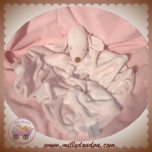 ANGEL DEAR SOS DOUDOU CHIEN PLAT ROSE MOUCHOIR