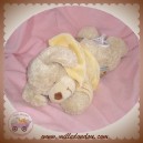 KIABI SOSDOUDOU CHIEN BOUCLETTE BEIGE MUSICAL SWEAT JAUNE
