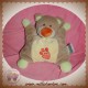 NATTOU SOS DOUDOU OURS BEIGE QUASI PLAT EMPREINTE ORANGE