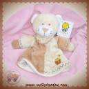 LASCAR SOS DOUDOU OURS MARIONNETTE ECRU BEIGE MIEL