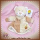 LASCAR SOS DOUDOU OURS MARIONNETTE ECRU BEIGE MIEL NEUF