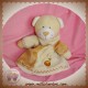 LASCAR SOS DOUDOU OURS MARIONNETTE ECRU BEIGE MIEL
