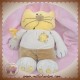 NOUNOURS SOS DOUDOU CHAT JAUNE BEIGE MARRON