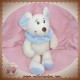 BAMBIA LIDL SOS DOUDOU SOURIS ECRU BLEU MUSICAL BLANCHE