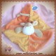 MOTS D'ENFANTS SOS DOUDOU GIRAFE VACHE BEIGE PLATE ORANGE