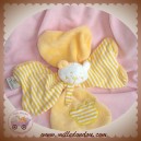 FILOUDOU SOS DOUDOU OURS BLANC FLEUR PLAT JAUNE ORANGE CMP