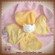 FILOUDOU SOS DOUDOU OURS BLANC FLEUR PLAT JAUNE ORANGE CMP