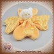 FILOUDOU SOS DOUDOU OURS BLANC FLEUR PLAT JAUNE ORANGE CMP