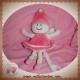 SUCRE D'ORGE SOS DOUDOU POUPEE FEE PAPILLON ROSE ATTACHE TETINE