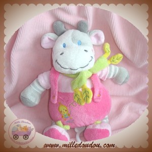 NICOTOY SOS DOUDOU VACHE GIRAFE ROSE MUSICAL