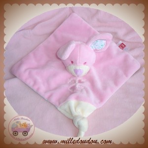 TEX SOS DOUDOU SOURIS LAPIN ROSE PLAT FLEUR TETINE