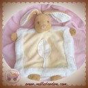 KALOO SOS DOUDOU LAPIN BEIGE MARIONNETTE ECRU FEUILLE PLUME