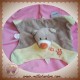 NATTOU SOS DOUDOU OURS BEIGE PLAT EMPREINTE ORANGE 