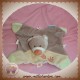 NATTOU SOS DOUDOU OURS BEIGE PLAT EMPREINTE ORANGE 