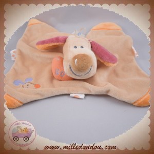 NATTOU DOUDOU PELUCHE CHIEN BO PLAT BEIGE SOS