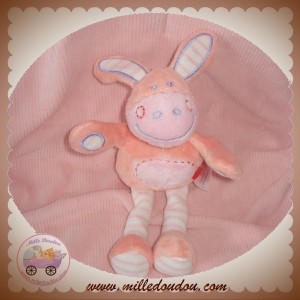 TEX DOUDOU PELUCHE ANE ROSE BILLES 19 cm SOS