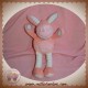 TEX DOUDOU PELUCHE ANE ROSE BILLES 19 cm SOS