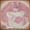 CMP SOS DOUDOU LAPIN ROSE MARIONNETTE BLANC EVEIL ET TENDRESSE