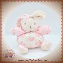 KALOO DOUDOU LAPIN ROSE BOULE FLEUR CHAUSSON HOCHET LILIROSE SOS