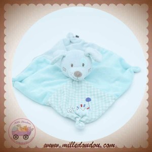 TEX SOS DOUDOU CHIEN PLAT BLEU VICHY HERISSON