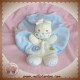 VETIR SOS DOUDOU LAPIN BLANC ET BLEU PLAT OVAL NICOTOY