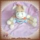 BENGY SOS DOUDOU CHEVAL ZEBRE BEIGE SALOPETTE BLEU 20 CM