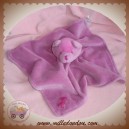 TIM POUCE SOS DOUDOU OURS RENARD PLAT VIOLET MAUVE ROSE