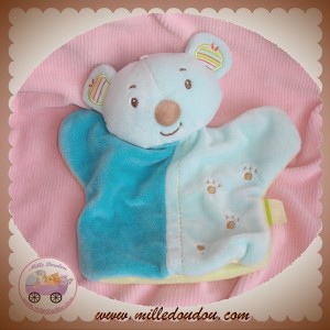 SYSTEME U ZEN SOS DOUDOU KOALA OURS MARIONNETTE BLEU