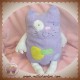 CREDIT AGRICOLE SOS DOUDOU CHAT MAUVE VIOLET BLEU