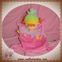 NICOTOY DOUDOU POUPEE FILLE PLAT ROSE CHEVEUX ORANGE SOS