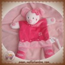 NICOTOY DOUDOU SOURIS PLATE ROSE FLEUR ROND SOS