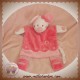 NICOTOY DOUDOU SOURIS PLATE ROSE FLEUR ROND SOS