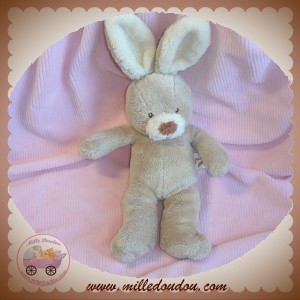 GRAIN DE BLE DOUDOU PELUCHE LAPIN BEIGE ECRU SOS