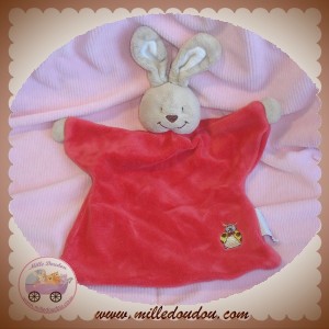 BENGY SOS DOUDOU LAPIN BEIGE PLAT ROUGE COCCINELLE