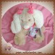 NOUKIE'S DOUDOU CHIEN SCUBA BEIGE NOEUD ROSE SOS