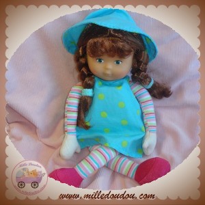 COROLLE SOS DOUDOU POUPEE ROUSSE ROBE BLEU LES TRENDIES