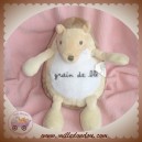 GRAIN DE BLE SOS DOUDOU HERISSON BEIGE VENTRE BLANC CREME ZANNIER