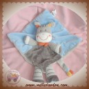 NICOTOY DOUDOU CHEVAL GRIS PLAT BLEU FOULARD ORANGE SOS