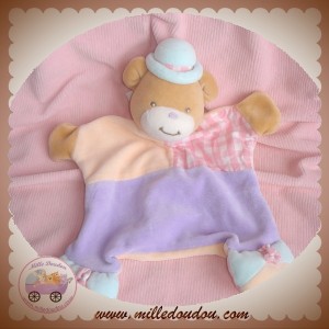 TAKINOU SOS DOUDOU OURS CLOWN PLAT ROSE VIOLET