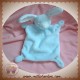 GRAIN DE BLE SOS DOUDOU LAPIN BLEU PLAT BLANC