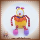 MOULIN ROTY SOS DOUDOU CLOWN DRAGOBERT HOCHET JAUNE ORANGE