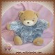 KALOO SOS DOUDOU OURS FUR BEIGE CORPS BOULE GRIS YETI